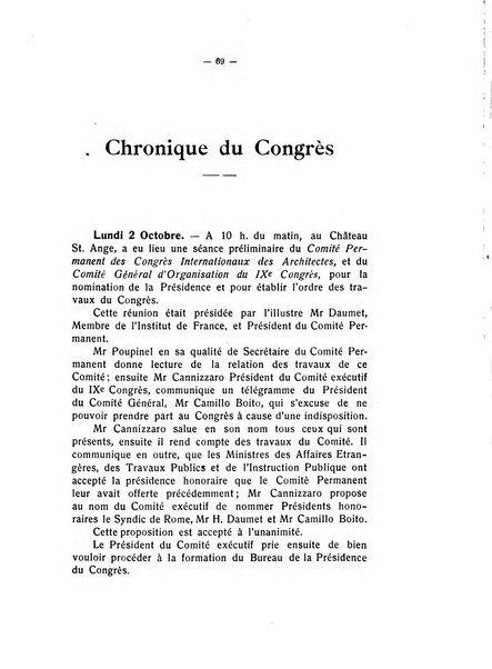 ... Congresso internazionale degli architetti atti ufficiali
