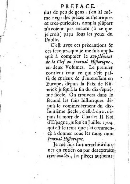 Journal historique sur les matières du tems contenant aussi quelques nouvelles de littérature et autres remarques curieuses