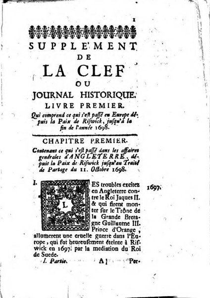 Journal historique sur les matières du tems contenant aussi quelques nouvelles de littérature et autres remarques curieuses