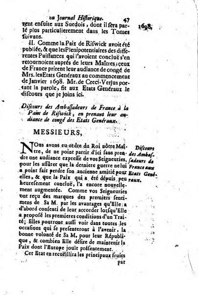 Journal historique sur les matières du tems contenant aussi quelques nouvelles de littérature et autres remarques curieuses