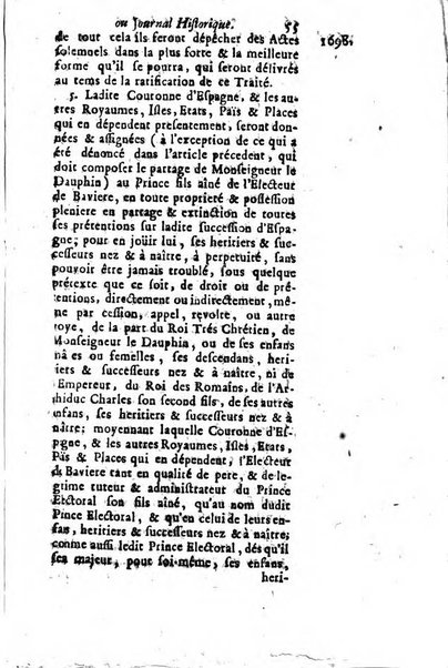 Journal historique sur les matières du tems contenant aussi quelques nouvelles de littérature et autres remarques curieuses