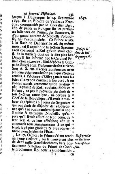 Journal historique sur les matières du tems contenant aussi quelques nouvelles de littérature et autres remarques curieuses