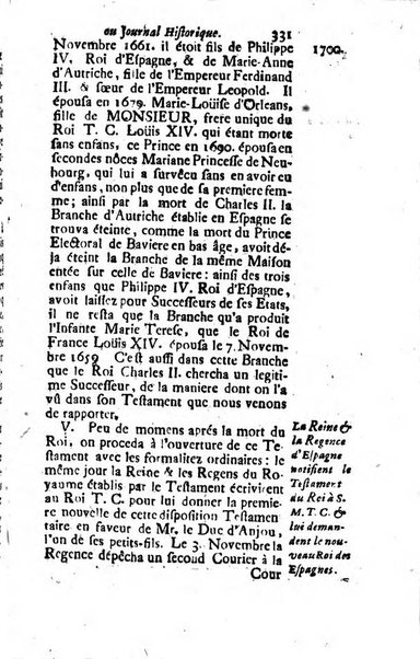 Journal historique sur les matières du tems contenant aussi quelques nouvelles de littérature et autres remarques curieuses