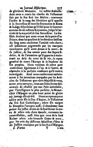 Journal historique sur les matières du tems contenant aussi quelques nouvelles de littérature et autres remarques curieuses