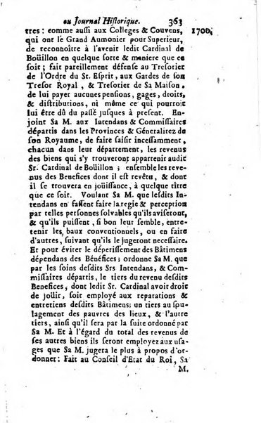 Journal historique sur les matières du tems contenant aussi quelques nouvelles de littérature et autres remarques curieuses