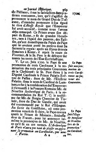 Journal historique sur les matières du tems contenant aussi quelques nouvelles de littérature et autres remarques curieuses