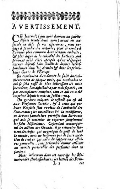 Journal historique sur les matières du tems contenant aussi quelques nouvelles de littérature et autres remarques curieuses