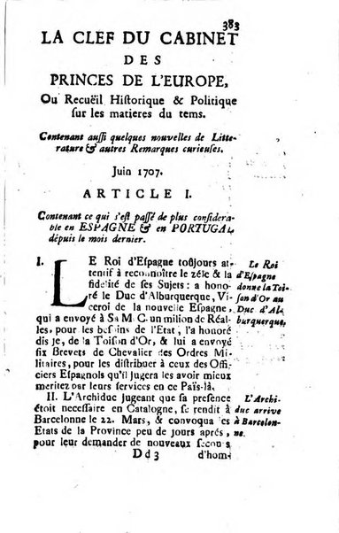 Journal historique sur les matières du tems contenant aussi quelques nouvelles de littérature et autres remarques curieuses