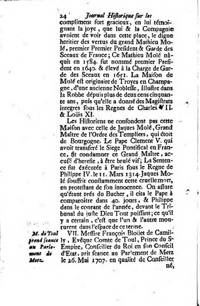 Journal historique sur les matières du tems contenant aussi quelques nouvelles de littérature et autres remarques curieuses