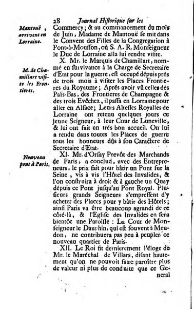 Journal historique sur les matières du tems contenant aussi quelques nouvelles de littérature et autres remarques curieuses