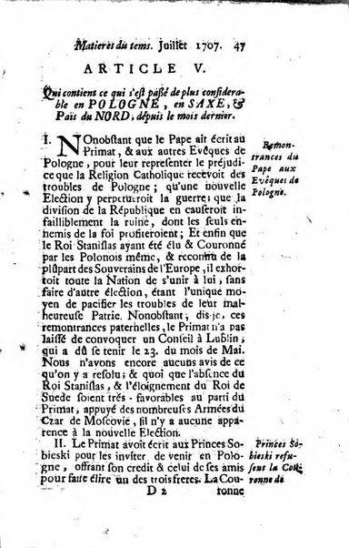 Journal historique sur les matières du tems contenant aussi quelques nouvelles de littérature et autres remarques curieuses