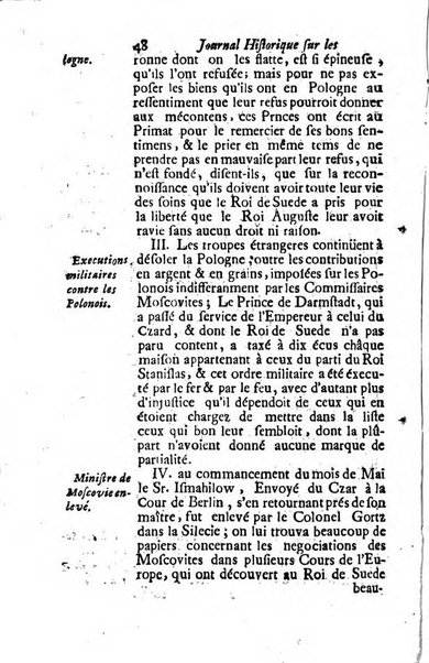 Journal historique sur les matières du tems contenant aussi quelques nouvelles de littérature et autres remarques curieuses