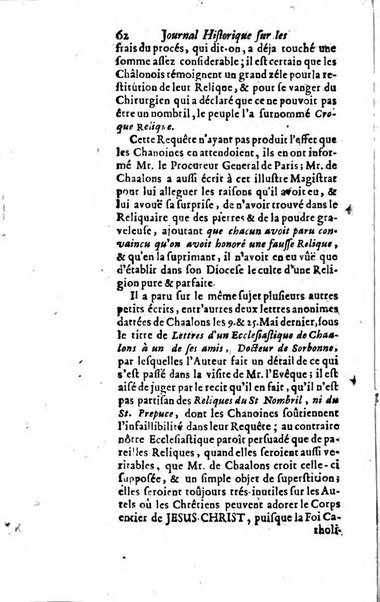 Journal historique sur les matières du tems contenant aussi quelques nouvelles de littérature et autres remarques curieuses