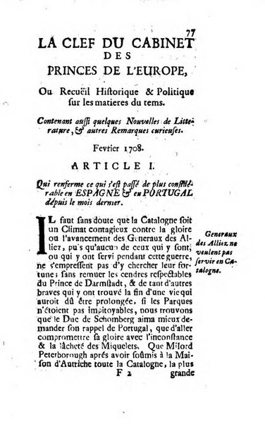 Journal historique sur les matières du tems contenant aussi quelques nouvelles de littérature et autres remarques curieuses