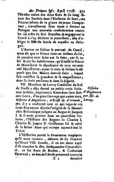 Journal historique sur les matières du tems contenant aussi quelques nouvelles de littérature et autres remarques curieuses