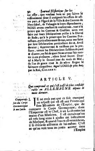 Journal historique sur les matières du tems contenant aussi quelques nouvelles de littérature et autres remarques curieuses