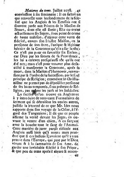 Journal historique sur les matières du tems contenant aussi quelques nouvelles de littérature et autres remarques curieuses