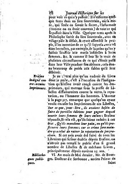 Journal historique sur les matières du tems contenant aussi quelques nouvelles de littérature et autres remarques curieuses