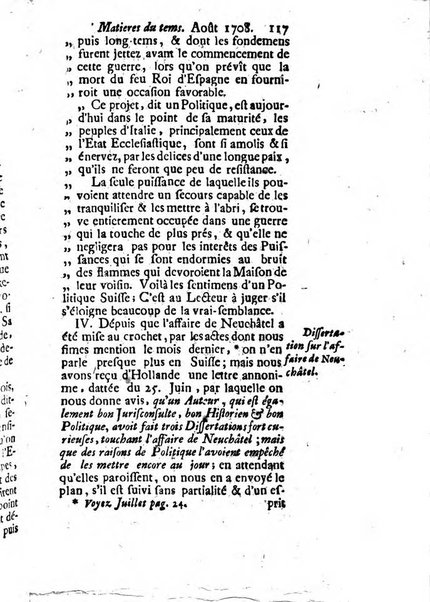 Journal historique sur les matières du tems contenant aussi quelques nouvelles de littérature et autres remarques curieuses