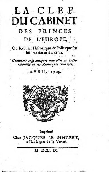 Journal historique sur les matières du tems contenant aussi quelques nouvelles de littérature et autres remarques curieuses