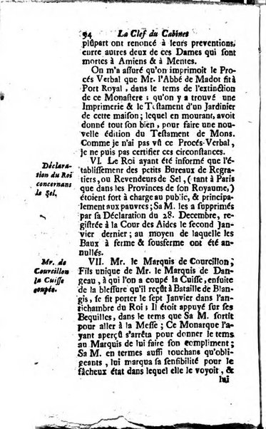 Journal historique sur les matières du tems contenant aussi quelques nouvelles de littérature et autres remarques curieuses