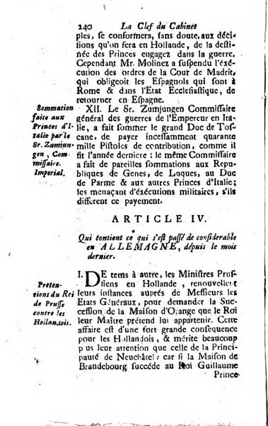 Journal historique sur les matières du tems contenant aussi quelques nouvelles de littérature et autres remarques curieuses