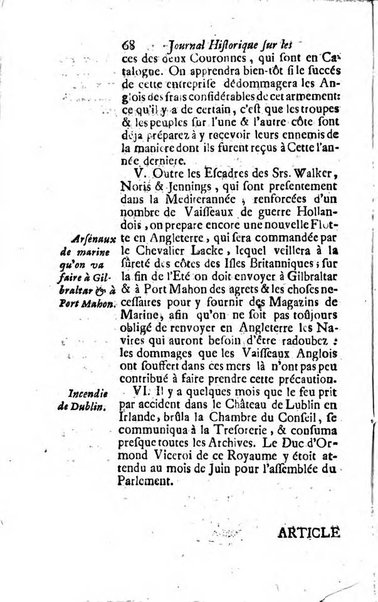 Journal historique sur les matières du tems contenant aussi quelques nouvelles de littérature et autres remarques curieuses