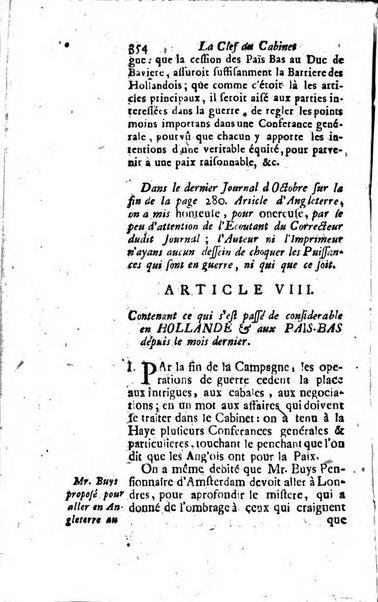 Journal historique sur les matières du tems contenant aussi quelques nouvelles de littérature et autres remarques curieuses