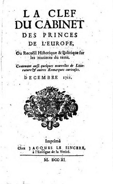 Journal historique sur les matières du tems contenant aussi quelques nouvelles de littérature et autres remarques curieuses