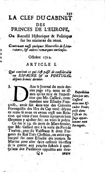 Journal historique sur les matières du tems contenant aussi quelques nouvelles de littérature et autres remarques curieuses