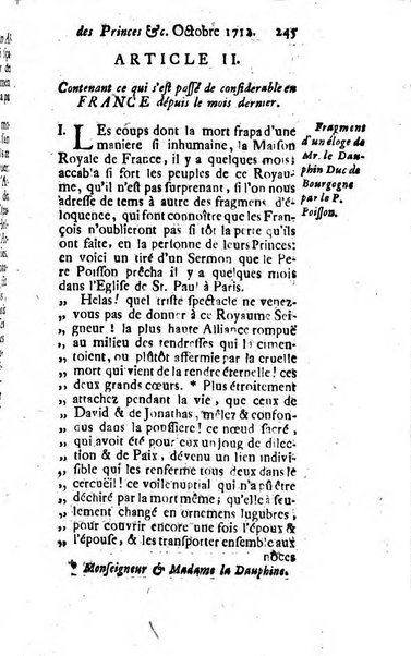 Journal historique sur les matières du tems contenant aussi quelques nouvelles de littérature et autres remarques curieuses