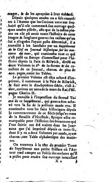 Journal historique sur les matières du tems contenant aussi quelques nouvelles de littérature et autres remarques curieuses