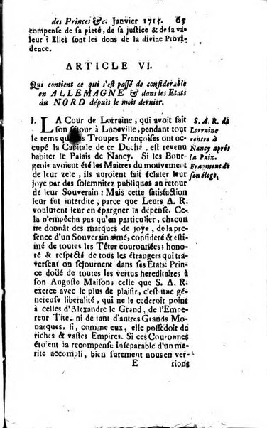 Journal historique sur les matières du tems contenant aussi quelques nouvelles de littérature et autres remarques curieuses