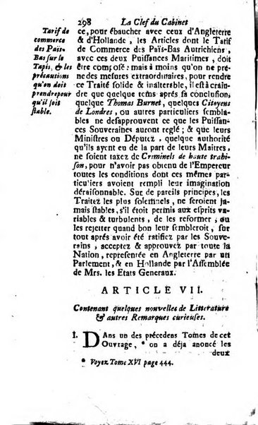 Journal historique sur les matières du tems contenant aussi quelques nouvelles de littérature et autres remarques curieuses