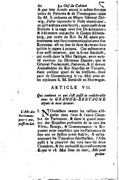 Journal historique sur les matières du tems contenant aussi quelques nouvelles de littérature et autres remarques curieuses