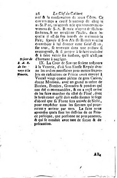 La clef du cabinet des princes de l'Europe ou recueil historique et politique sur les matières du tems