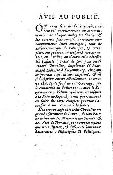 La clef du cabinet des princes de l'Europe ou recueil historique et politique sur les matières du tems