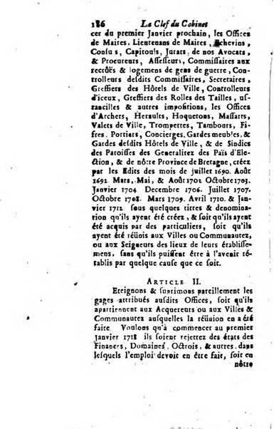 La clef du cabinet des princes de l'Europe ou recueil historique et politique sur les matières du tems