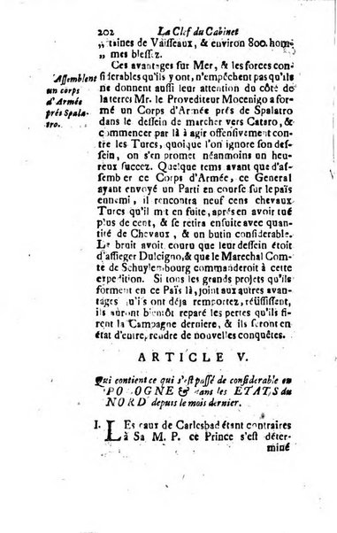 La clef du cabinet des princes de l'Europe ou recueil historique et politique sur les matières du tems