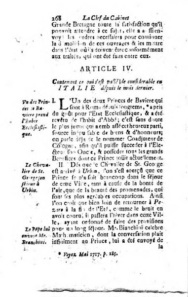 La clef du cabinet des princes de l'Europe ou recueil historique et politique sur les matières du tems