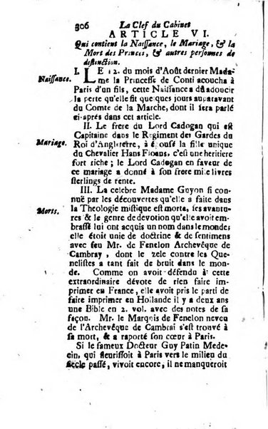 La clef du cabinet des princes de l'Europe ou recueil historique et politique sur les matières du tems