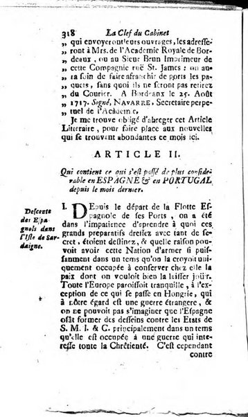 La clef du cabinet des princes de l'Europe ou recueil historique et politique sur les matières du tems