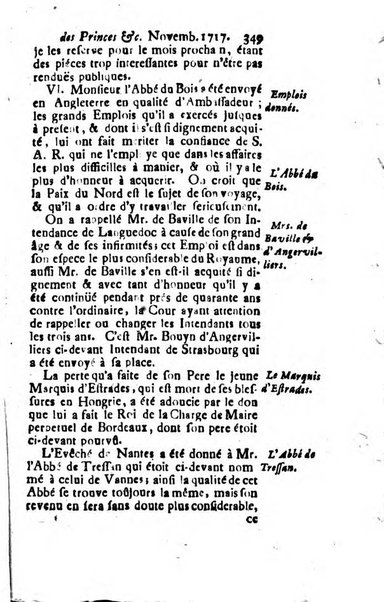 La clef du cabinet des princes de l'Europe ou recueil historique et politique sur les matières du tems