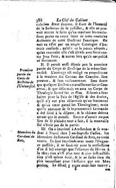 La clef du cabinet des princes de l'Europe ou recueil historique et politique sur les matières du tems