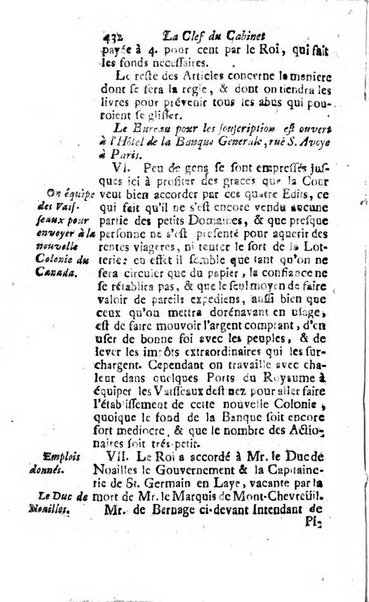 La clef du cabinet des princes de l'Europe ou recueil historique et politique sur les matières du tems