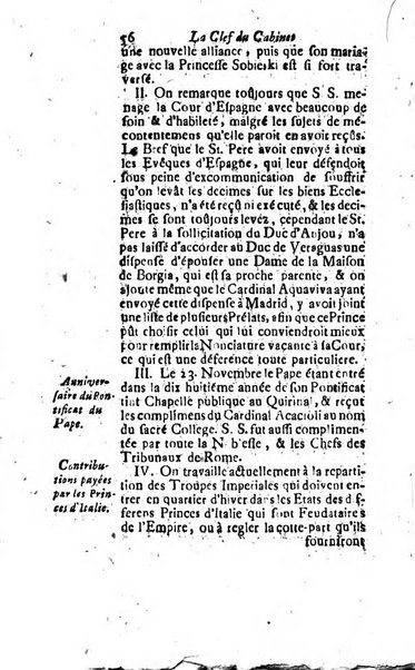 La clef du cabinet des princes de l'Europe ou recueil historique et politique sur les matières du tems