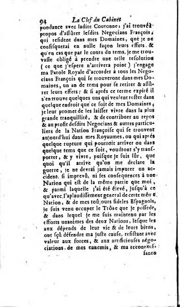 La clef du cabinet des princes de l'Europe ou recueil historique et politique sur les matières du tems