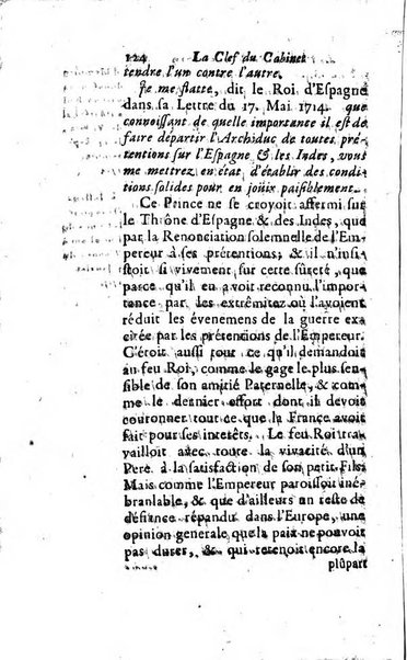 La clef du cabinet des princes de l'Europe ou recueil historique et politique sur les matières du tems