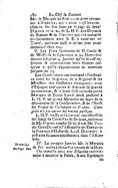 La clef du cabinet des princes de l'Europe ou recueil historique et politique sur les matières du tems