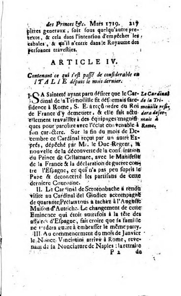 La clef du cabinet des princes de l'Europe ou recueil historique et politique sur les matières du tems